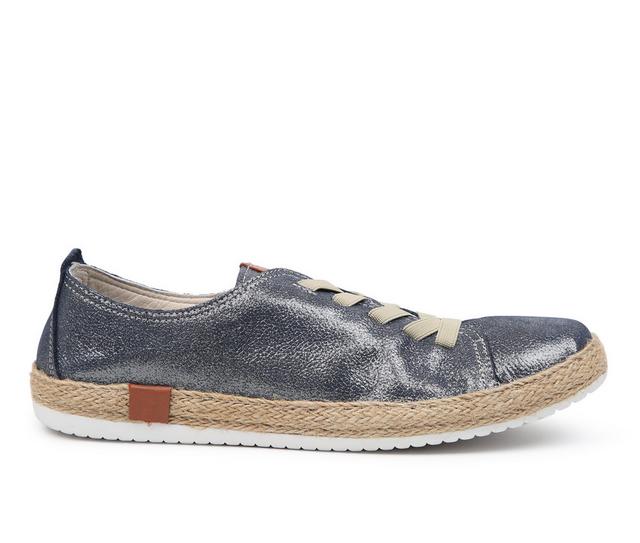 Women's SPRING STEP Eloya Casual Shoes in Blue Metallic color
