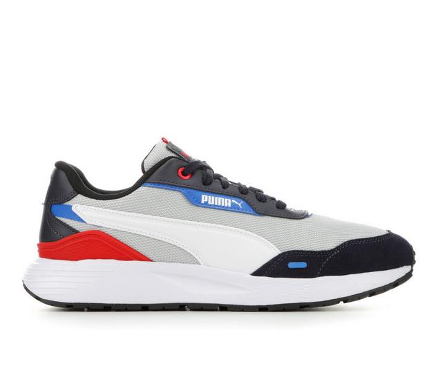 Men's Puma Runtamed Plus Sneakers in White/Blue/Red color