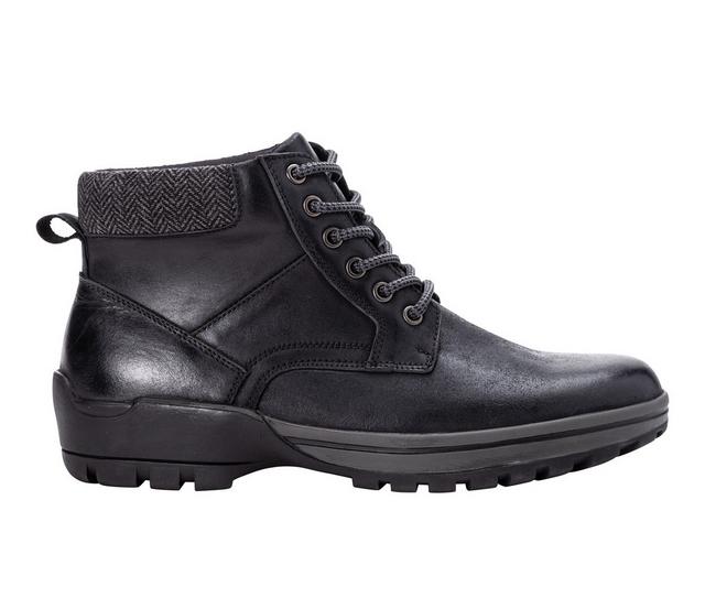 Men's Propet Bruce Waterproof Boots in Black color