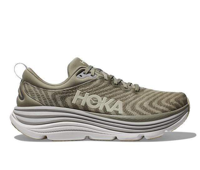 Men's Hoka Gaviota 5 Running Shoes in Slate/Forest color