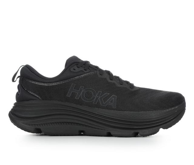 Men's Hoka Gaviota 5 Running Shoes in Black/Black color