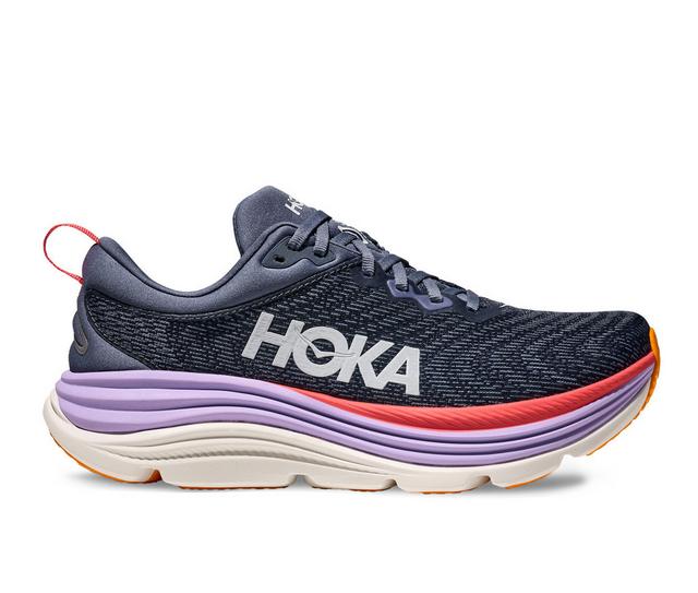 Women's Hoka Gaviota 5 Running Shoes in Anchor color