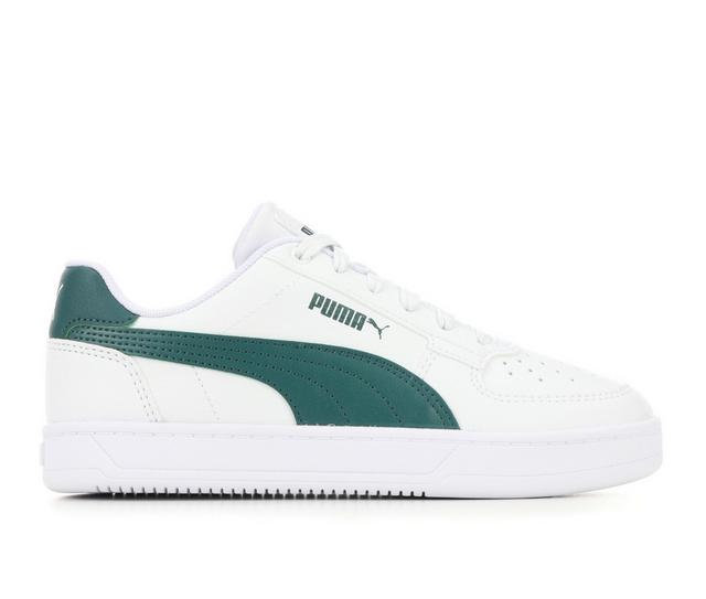 Boys' Puma Big Kid Caven 2.0 JR Court Sneakers in White/Green color