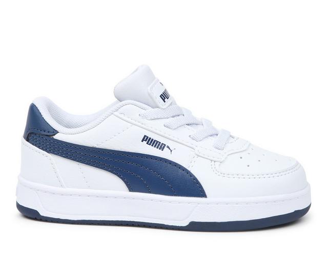 Boys' Puma Toddler Caven 2.0 Sneakers in White/Navy color