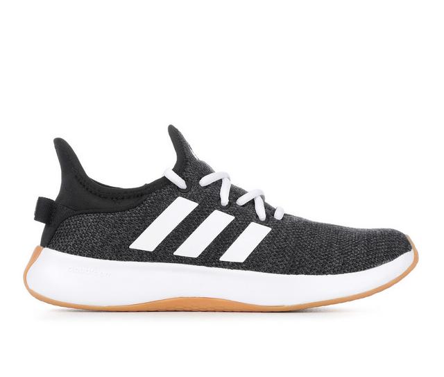 Women's Adidas Cloudfoam Pure SPW Sneakers in Black/White/Gum color