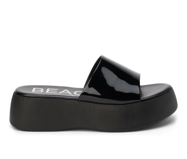 Women's Beach by Matisse Solar Platform Sandals in Black color