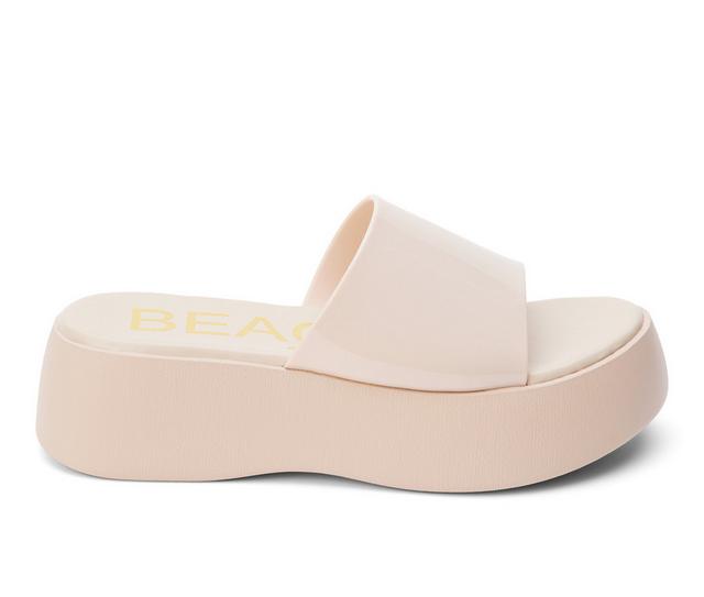 Women's Beach by Matisse Solar Platform Sandals in Nude color