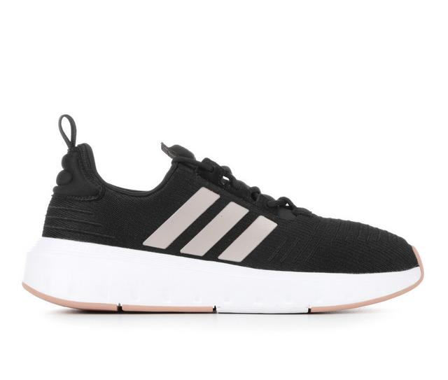 Women's Adidas Swift Run 23 Sneakers in Black/Metallic color