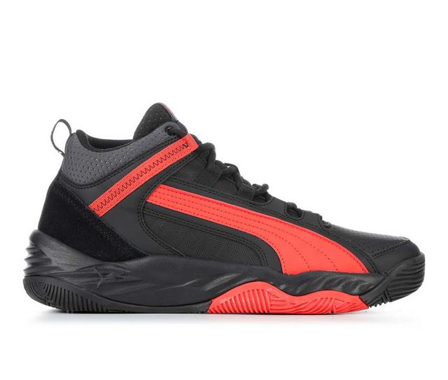 Men's Puma Rebound Future Sneakers in Black/Red Evo color
