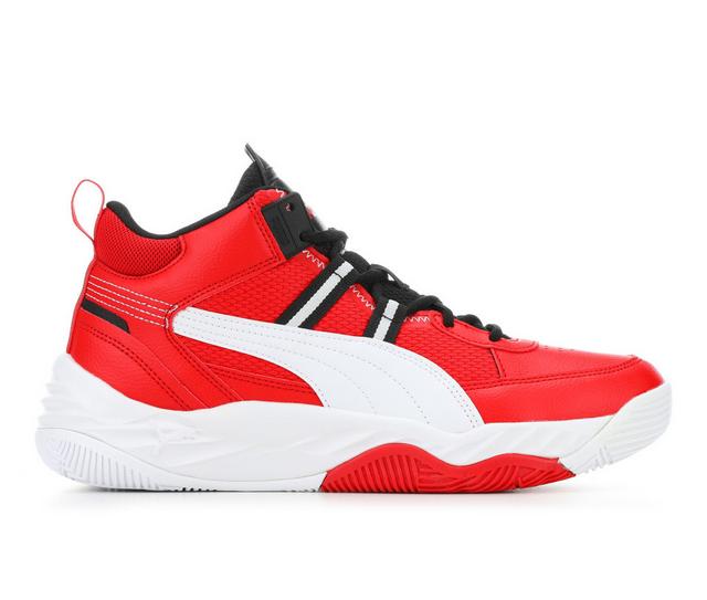 Men's Puma Rebound Future Sneakers in Red/Blk/White color