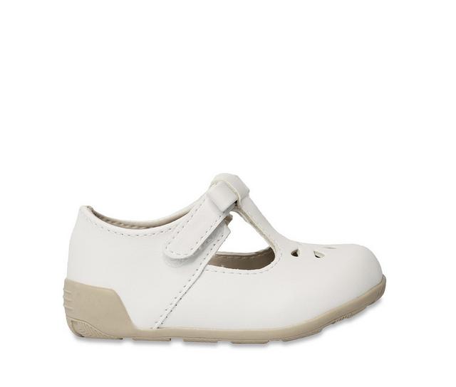 Girls' Baby Deer Toddler & Little Kid Bryanna Flats in White color