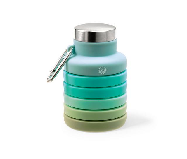 MAYIM HYDRATION Retractable Ombre Waterbottle in MINTS color