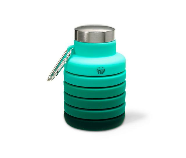 MAYIM HYDRATION Retractable Ombre Waterbottle in TEALS color