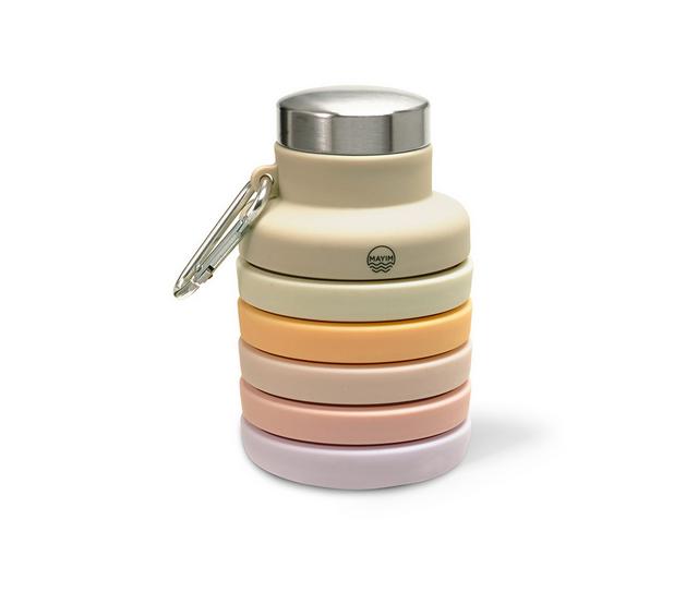 MAYIM HYDRATION Retractable Ombre Waterbottle in IVORY/PURPLE color