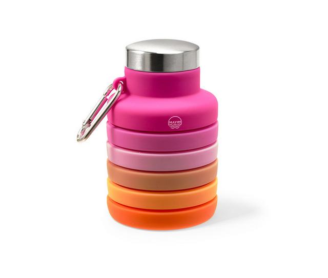 MAYIM HYDRATION Retractable Ombre Waterbottle in Pink-Orange color