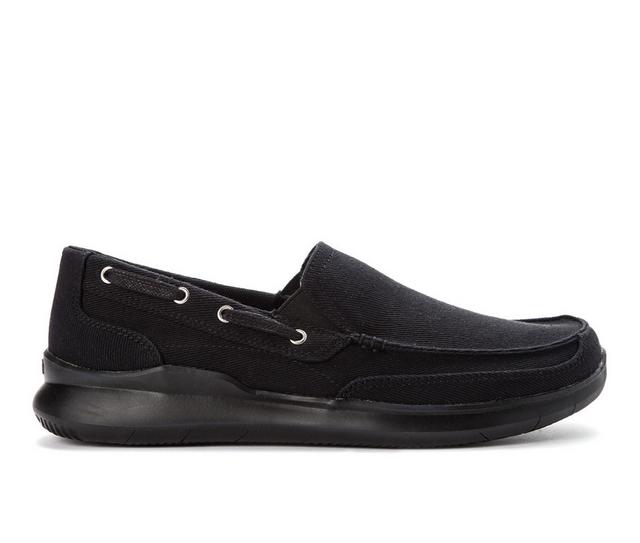 Men's Propet Viasol Slip-On Shoes in Black color