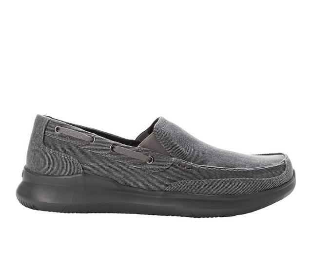 Men's Propet Viasol Slip-On Shoes in Grey color