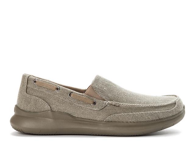 Men's Propet Viasol Slip-On Shoes in Tan color