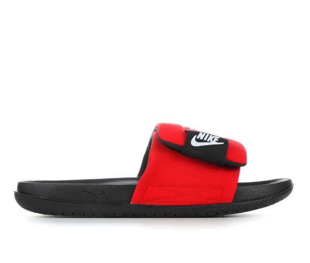 Men's Nike Offcourt Adjust Slide Sport Slides in Univ Red/Black color