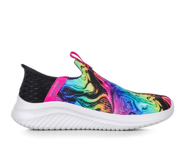 Kids' Skechers Little Kid & Big Kid Ultra Flex Slip In Sneaker in Cosmo Swirl color