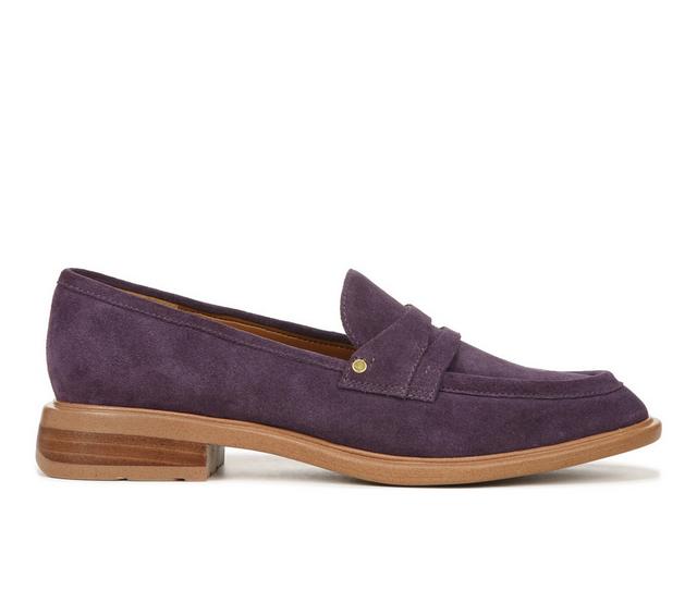 Women's Franco Sarto Edith 2 Loafers in Plum Purple Sue color