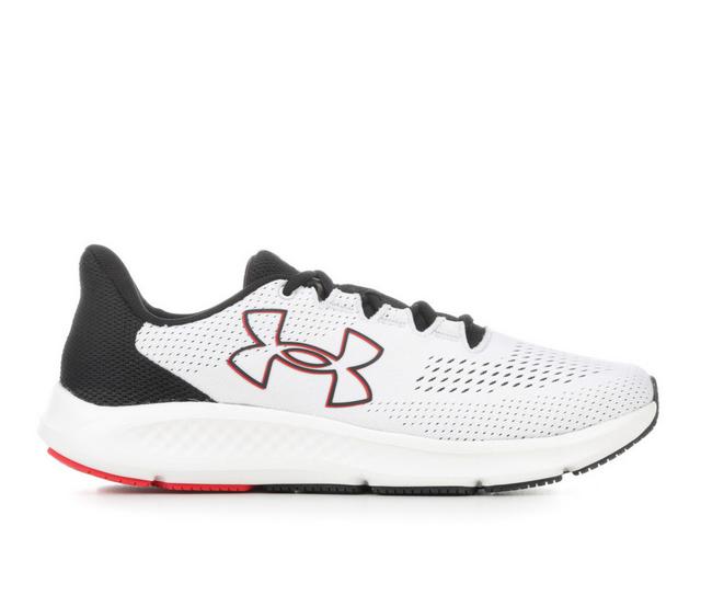 Men's Under Armour Pursuit 3BL- M Running Shoes in White/Black/Red color