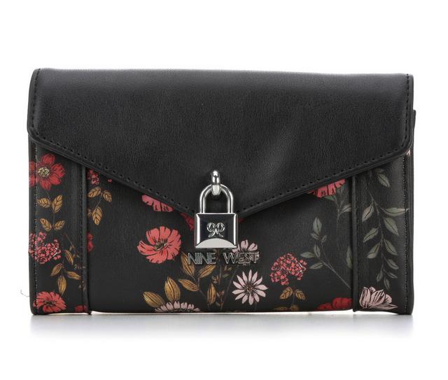 Nine West Inez Phone Organizer in BLK POPPY FLRL color