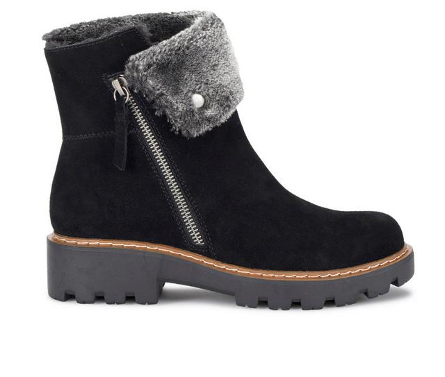 Women's Baretraps Wyoming Water Resistant Booties in Black Suede color
