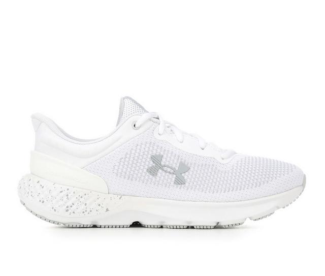 Women's Under Armour Charged Escape 4 Knit Running Shoes in White/Grey color