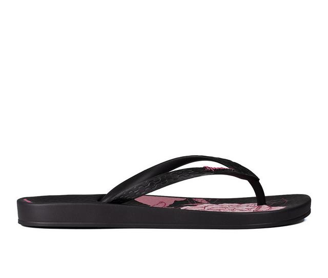 Women's Ipanema Temas XIII Flip-Flops in Black/Pink color