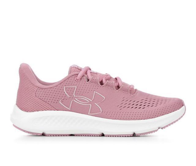 Women's Under Armour Charged Pursuit 3 BL Running Shoes in Pink color