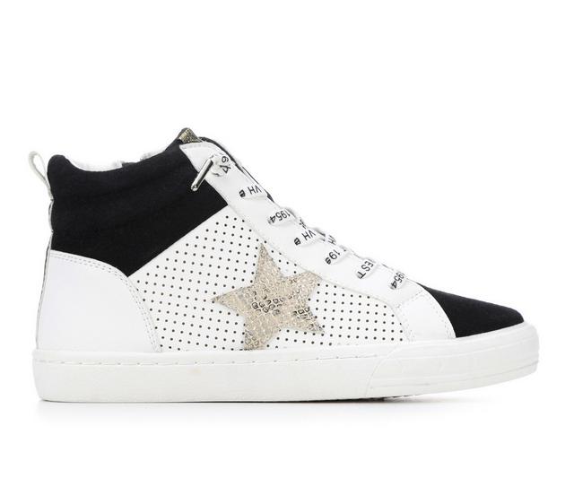 Women's VINTAGE HAVANA Heaven High-Top Sneakers in White/Blk Multi color
