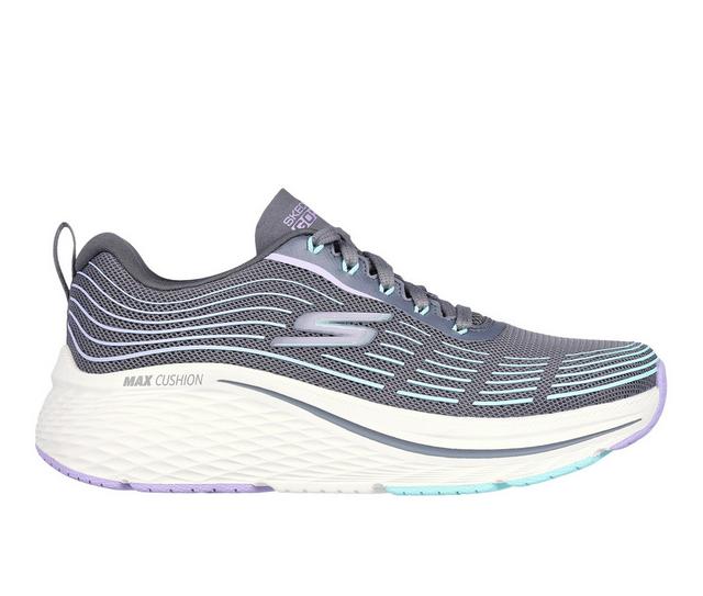 Women's Skechers Go 129600 MAX CUSH e2.0 Running Shoes in Charcoal/Lav color