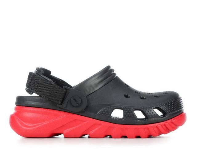 Boys' Crocs Little Kid & Big Kid Duet Max II Clogs in Blk/Varsity Red color