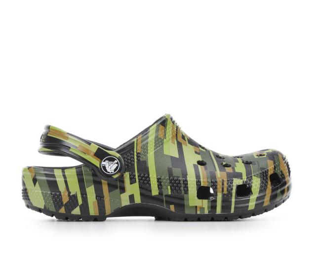 Boys' Crocs Little Kid & Big Kid Classic Digi Camo Clog in Black/Multi color