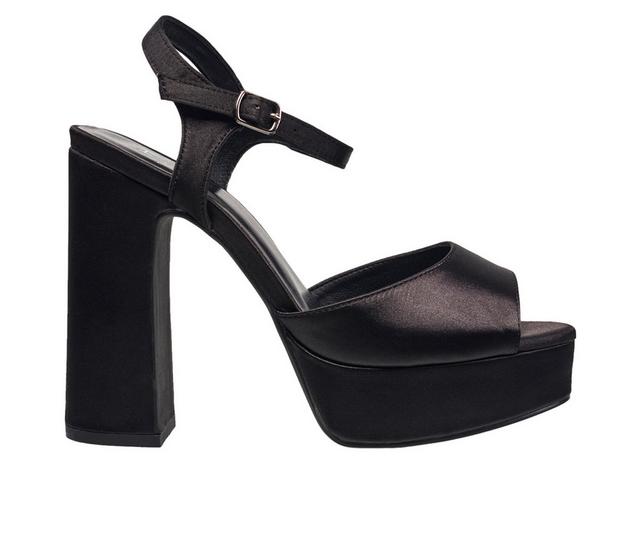 Women's H Halston Harbour Platform Dress Sandals in Black color