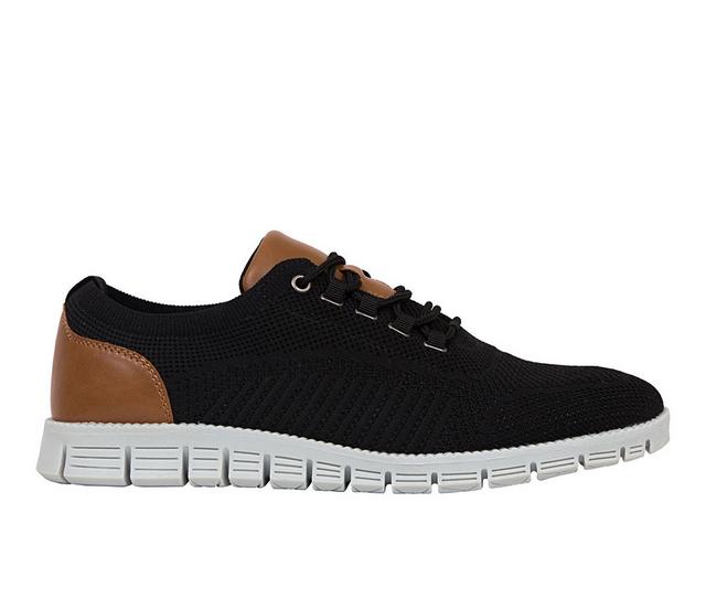Men's Deer Stags Status Casual Oxford Sneakers in Black/Brown color