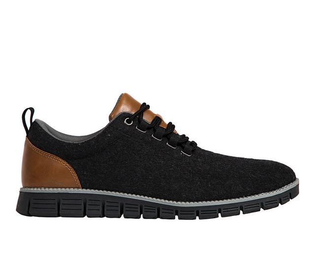 Men's Deer Stags Status Casual Oxford Sneakers in Black/Luggage color