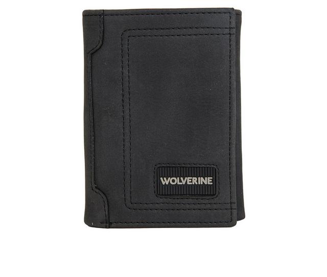 Wolverine Rugged Trifold Wallet in Black color