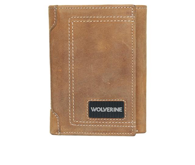 Wolverine Rugged Trifold Wallet in Brown color