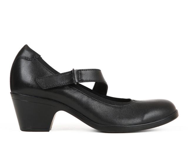 Women's Clarks Emily2 Mabel Mary Jane Pumps in Black Leather color