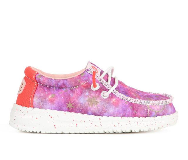 Boys' HEYDUDE Toddler Wendy Galaxy Casual Shoes in Pink Multi color