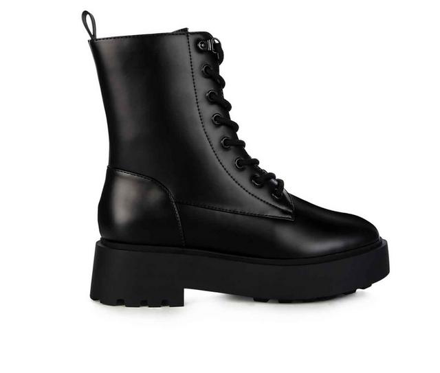 Women's London Rag Molsh Lace Up Booties in Black color