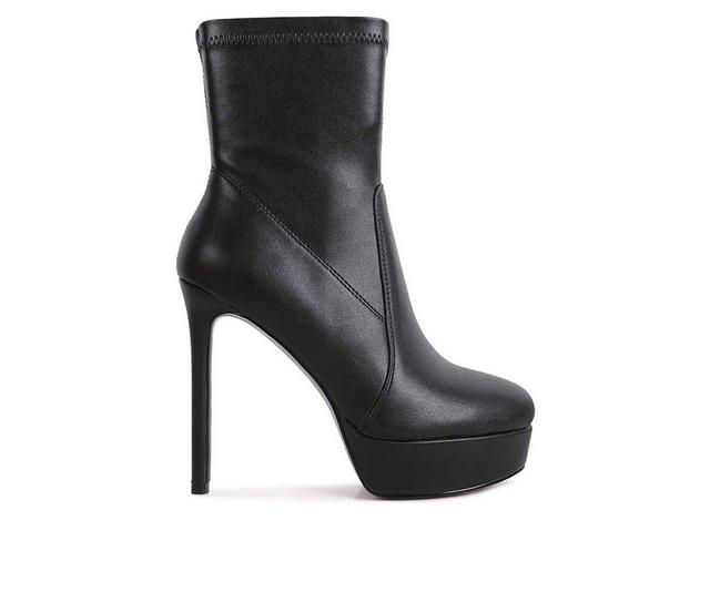 Women's London Rag Rossetti Heeled Booties in Black color