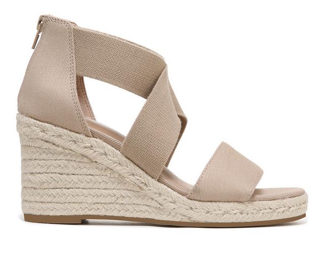 Women's LifeStride Thrive Espadrille Wedge Sandals in Taupe color