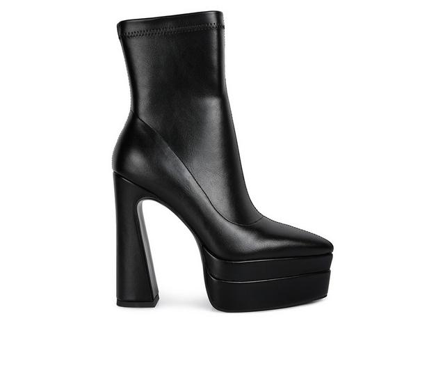 Women's London Rag Dextra Platform Heeled Booties in Black color