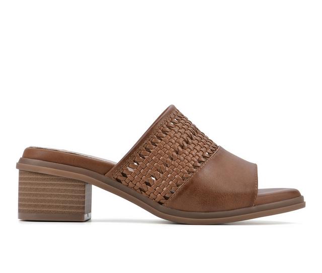 Women's Cliffs by White Mountain Corley Dress Sandals in Whiskey/Smooth color