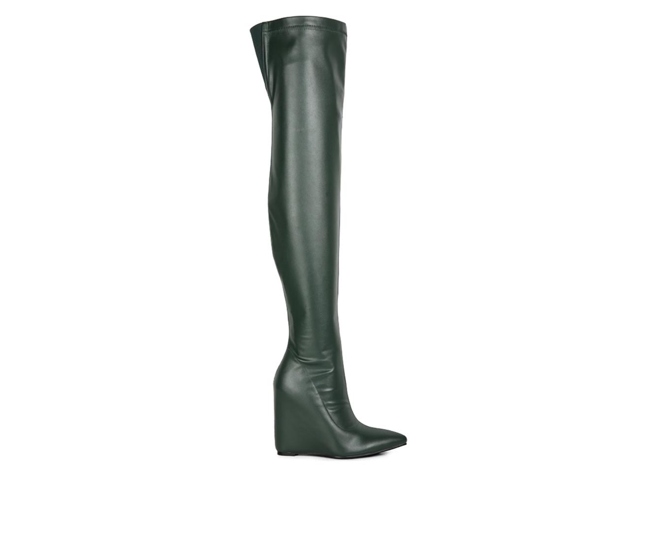 Women's London Rag Leggy Lass Over The Knee Wedge Heel