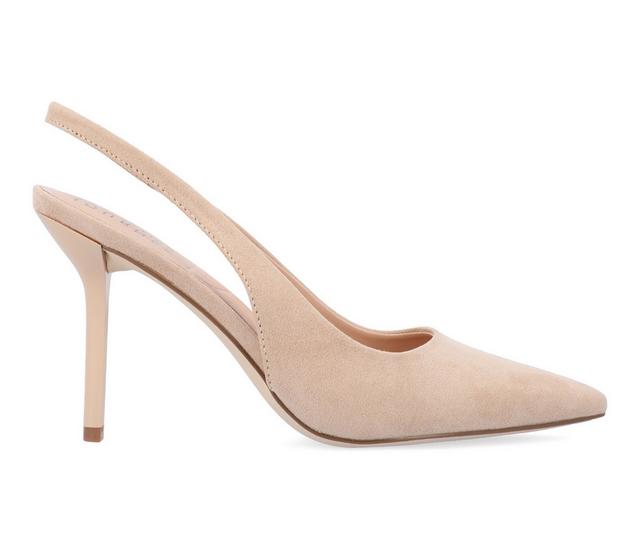 Women's Journee Collection Elenney Slingback Pumps in Nude color