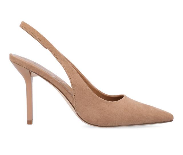 Women's Journee Collection Elenney Slingback Pumps in Tan color